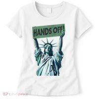 Resist And Protest  Hands Off Statue Of Liberty Women's T-Shirt thumb 0