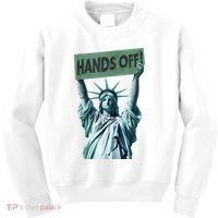 Resist And Protest  Hands Off Statue Of Liberty Kids Sweatshirt thumb 0