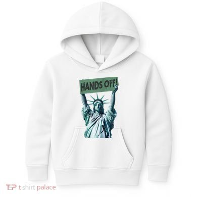 Resist And Protest  Hands Off Statue Of Liberty Kids Hoodie