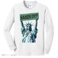 Resist And Protest  Hands Off Statue Of Liberty Kids Long Sleeve Shirt thumb 0
