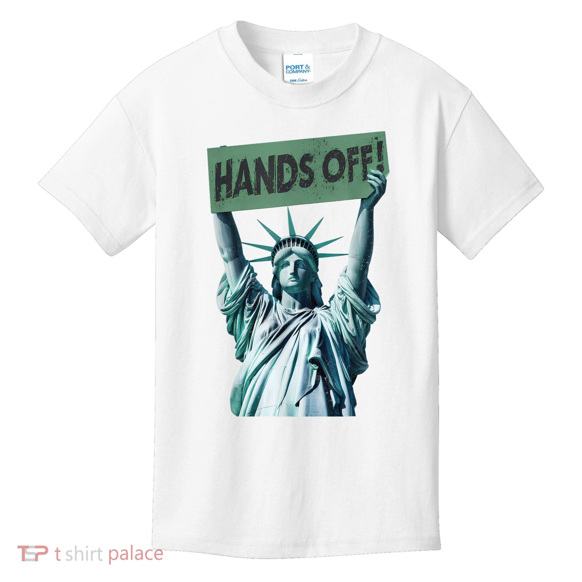 Resist And Protest  Hands Off Statue Of Liberty Kids T-Shirt