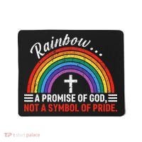 Rainbow A Promise Of God Not A Symbol Of Pride Mousepad thumb 0