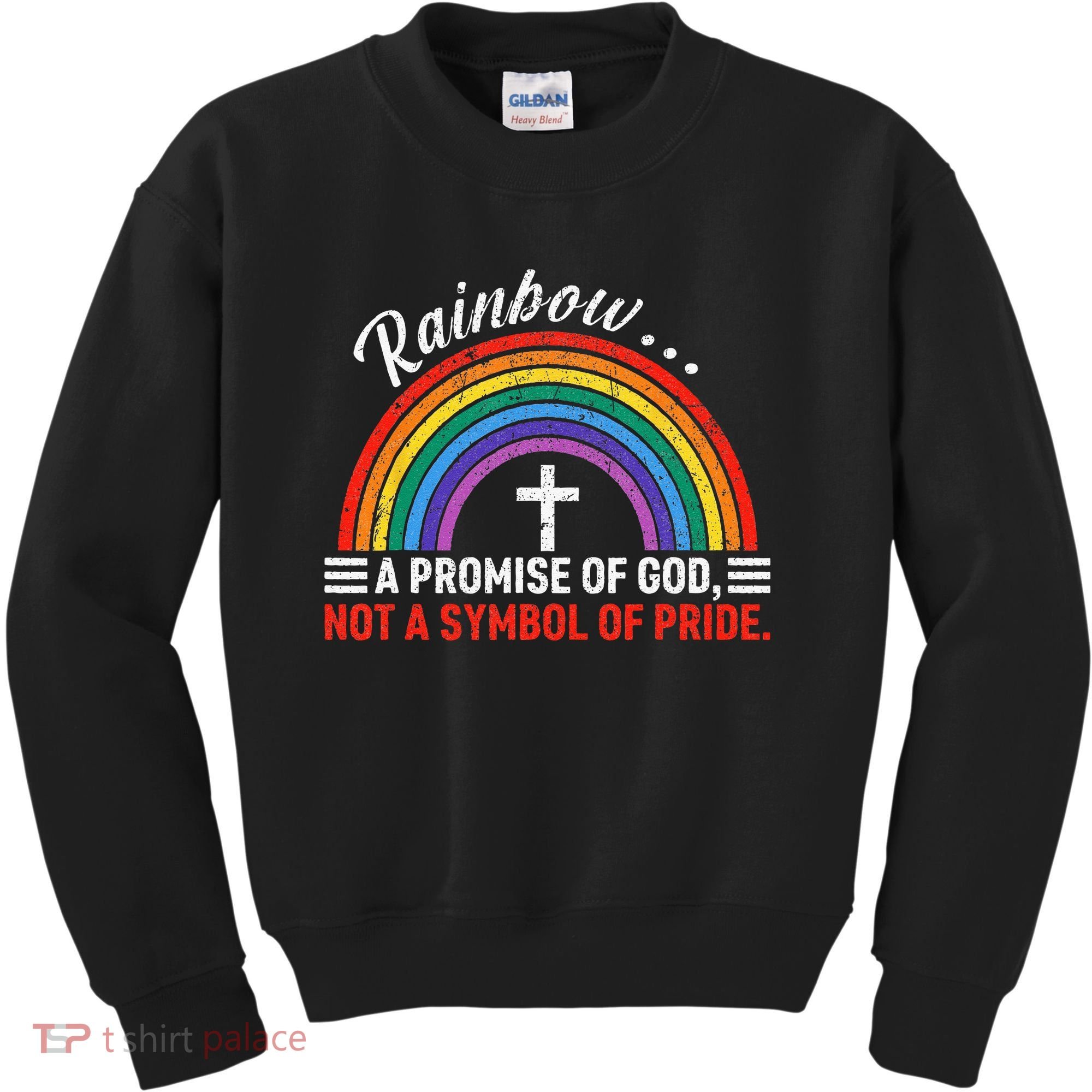 Rainbow A Promise Of God Not A Symbol Of Pride Kids Sweatshirt