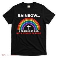Rainbow A Promise Of God Not A Symbol Of Pride T-Shirt thumb 0