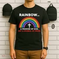 Rainbow A Promise Of God Not A Symbol Of Pride T-Shirt thumb 6