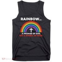 Rainbow A Promise Of God Not A Symbol Of Pride Tank Top thumb 0