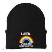 Rainbow A Promise Of God Not A Symbol Of Pride Beanie thumb 0