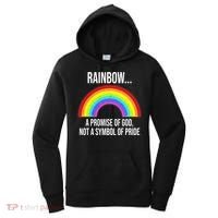 Rainbow A Promise Of God Not A Symbol Of Pride Women's Hoodie thumb 0