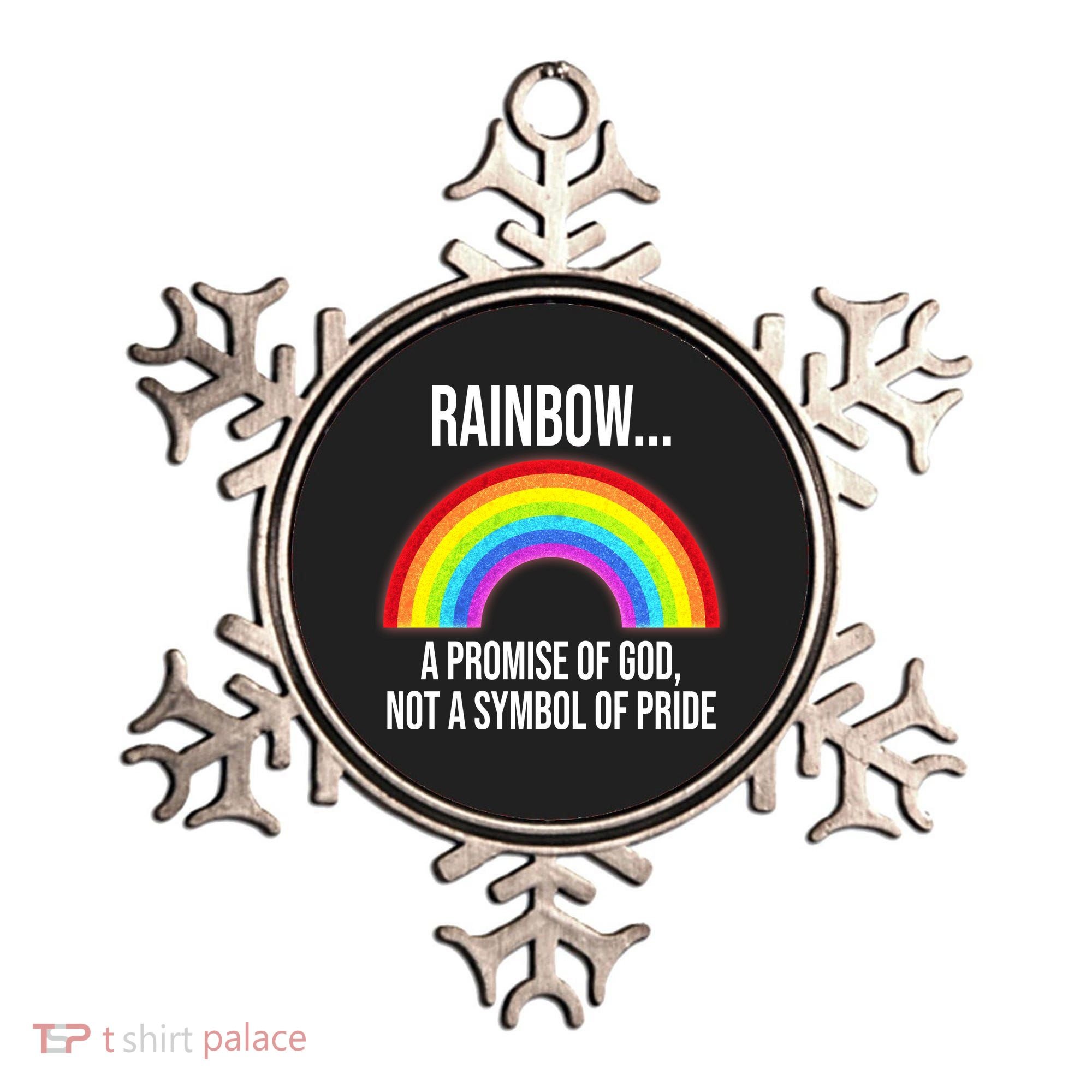 Rainbow A Promise Of God Not A Symbol Of Pride Ornament
