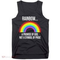 Rainbow A Promise Of God Not A Symbol Of Pride Tank Top thumb 0