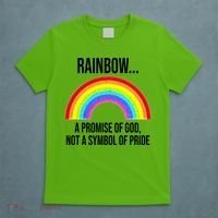 Rainbow A Promise Of God Not A Symbol Of Pride T-Shirt thumb 5