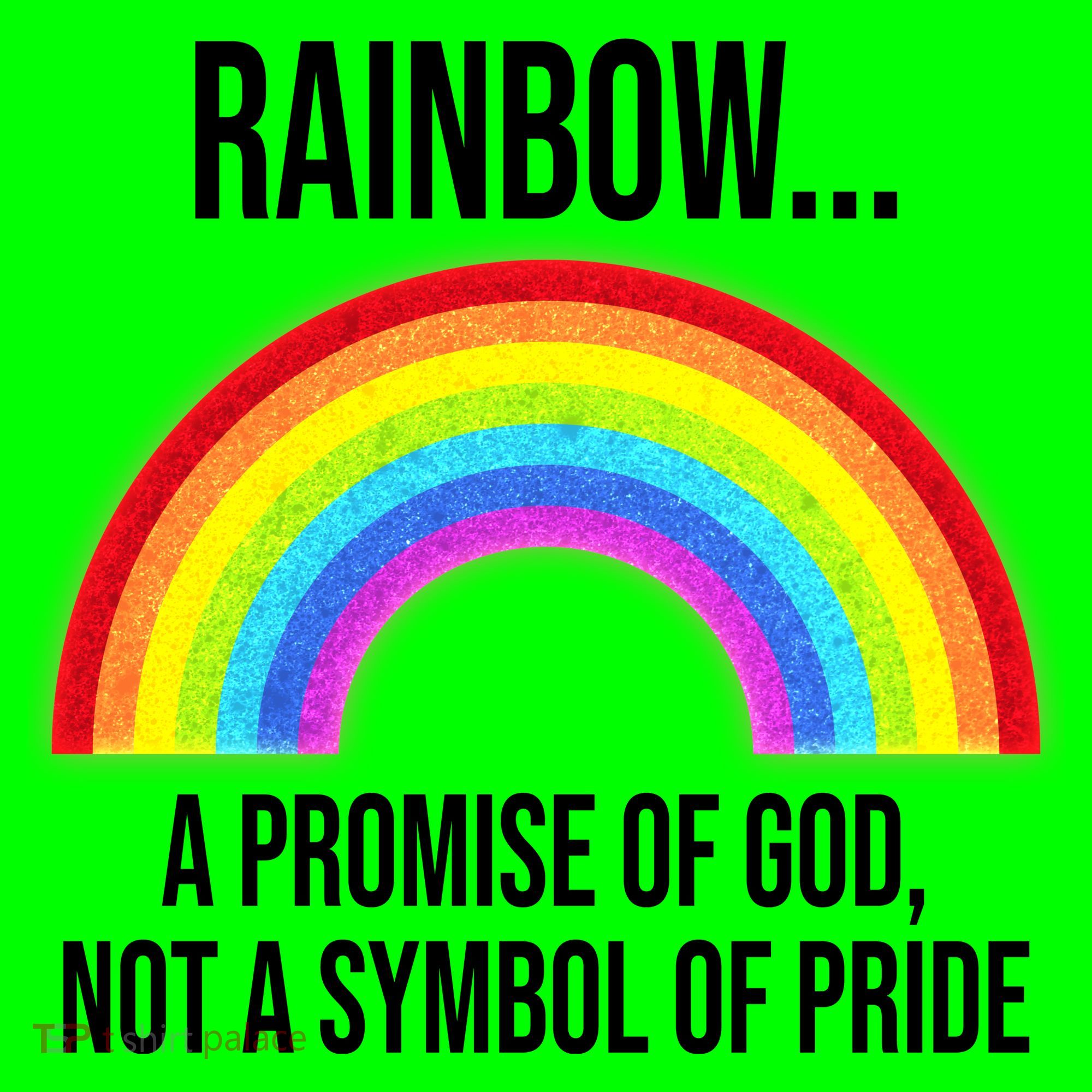 Rainbow A Promise Of God Not A Symbol Of Pride Mousepad
