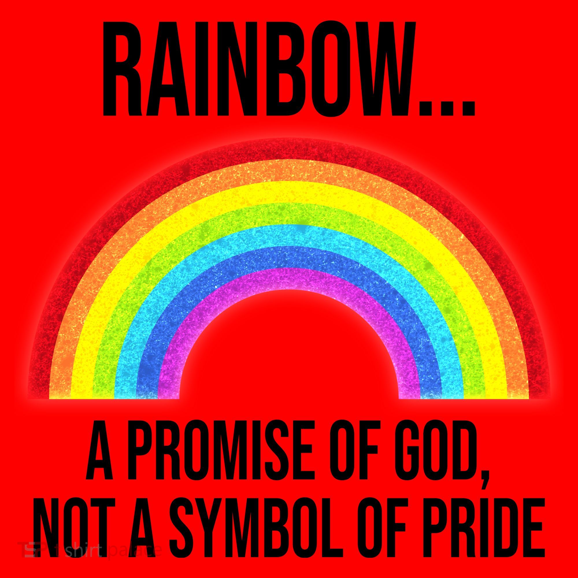 Rainbow A Promise Of God Not A Symbol Of Pride Santa Hat