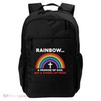 Rainbow A Promise Of God Not A Symbol Of Pride Backpack thumb 0