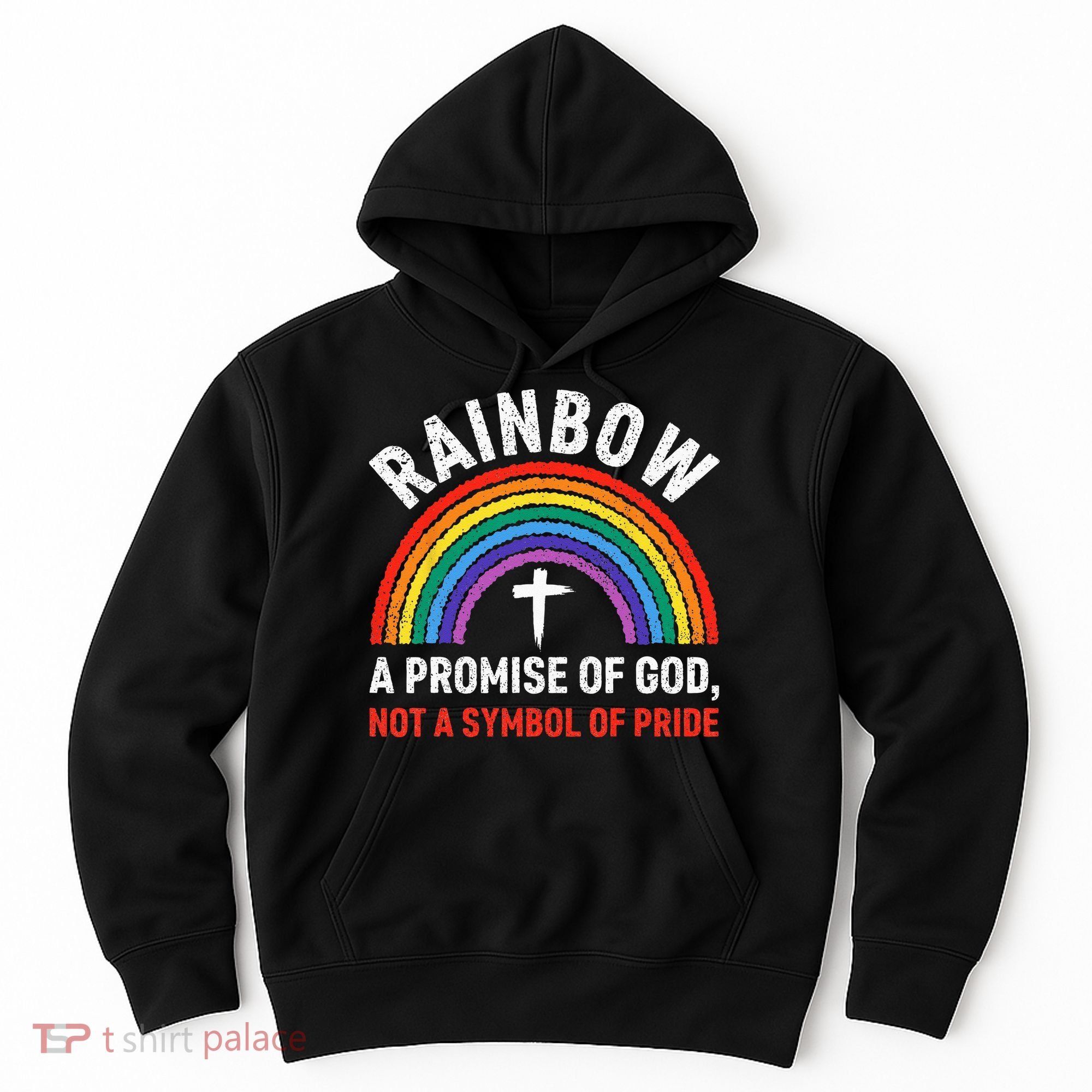 Rainbow A Promise Of God Not A Symbol Of Pride Hoodie