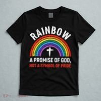 Rainbow A Promise Of God Not A Symbol Of Pride T-Shirt thumb 5