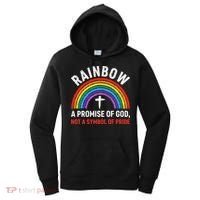 Rainbow A Promise Of God Not A Symbol Of Pride Women's Hoodie thumb 0