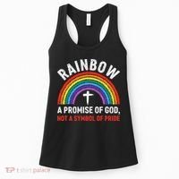 Rainbow A Promise Of God Not A Symbol Of Pride Women's Tank Top thumb 0