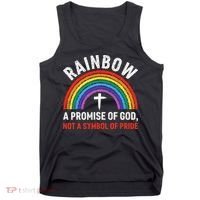 Rainbow A Promise Of God Not A Symbol Of Pride Tank Top thumb 0