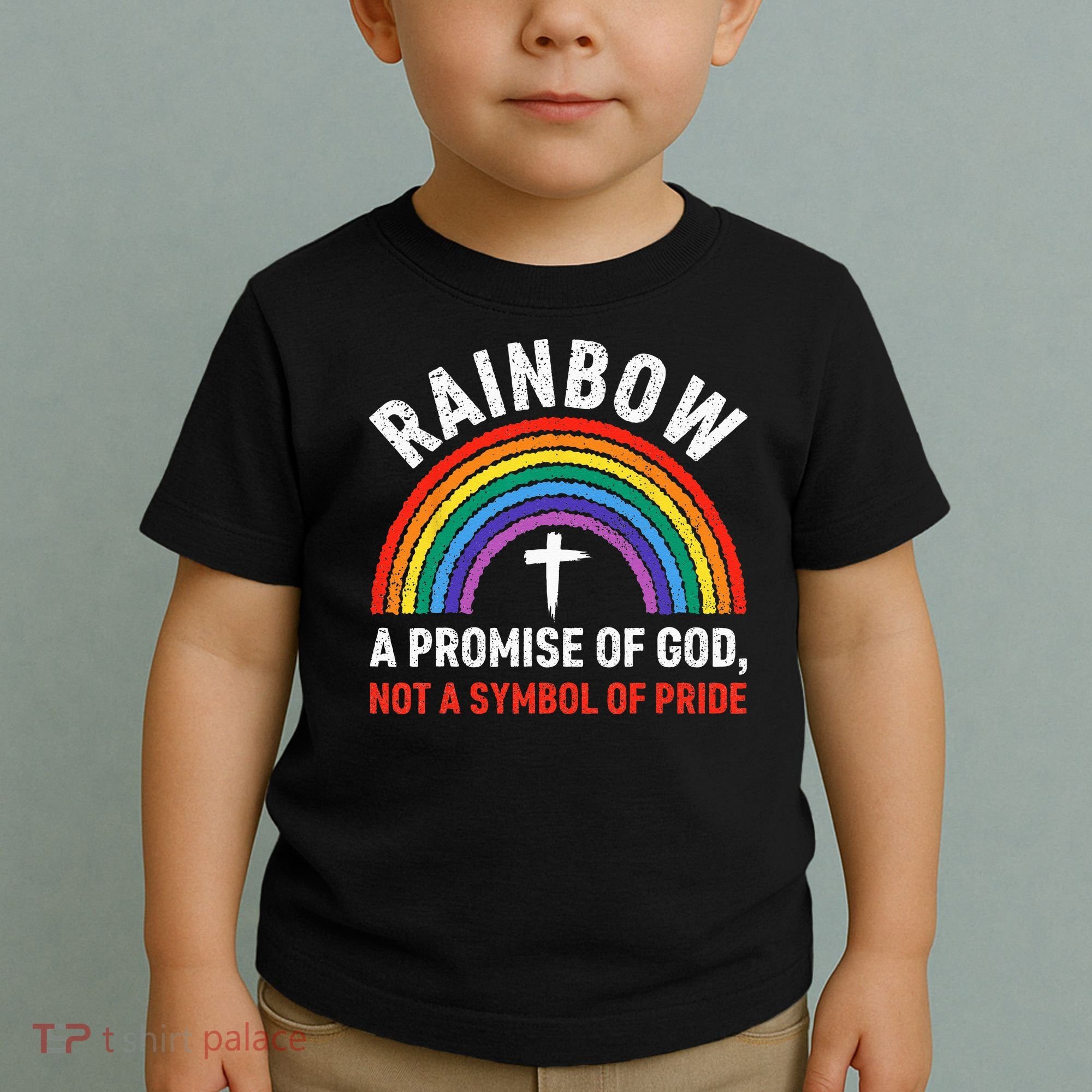Rainbow A Promise Of God Not A Symbol Of Pride Toddler T-Shirt
