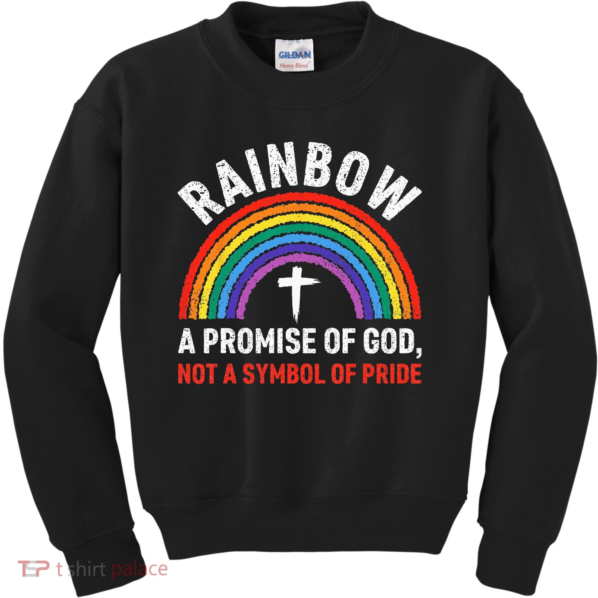 Rainbow A Promise Of God Not A Symbol Of Pride Kids Sweatshirt