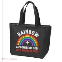 Rainbow A Promise Of God Not A Symbol Of Pride Tote Bag thumb 3