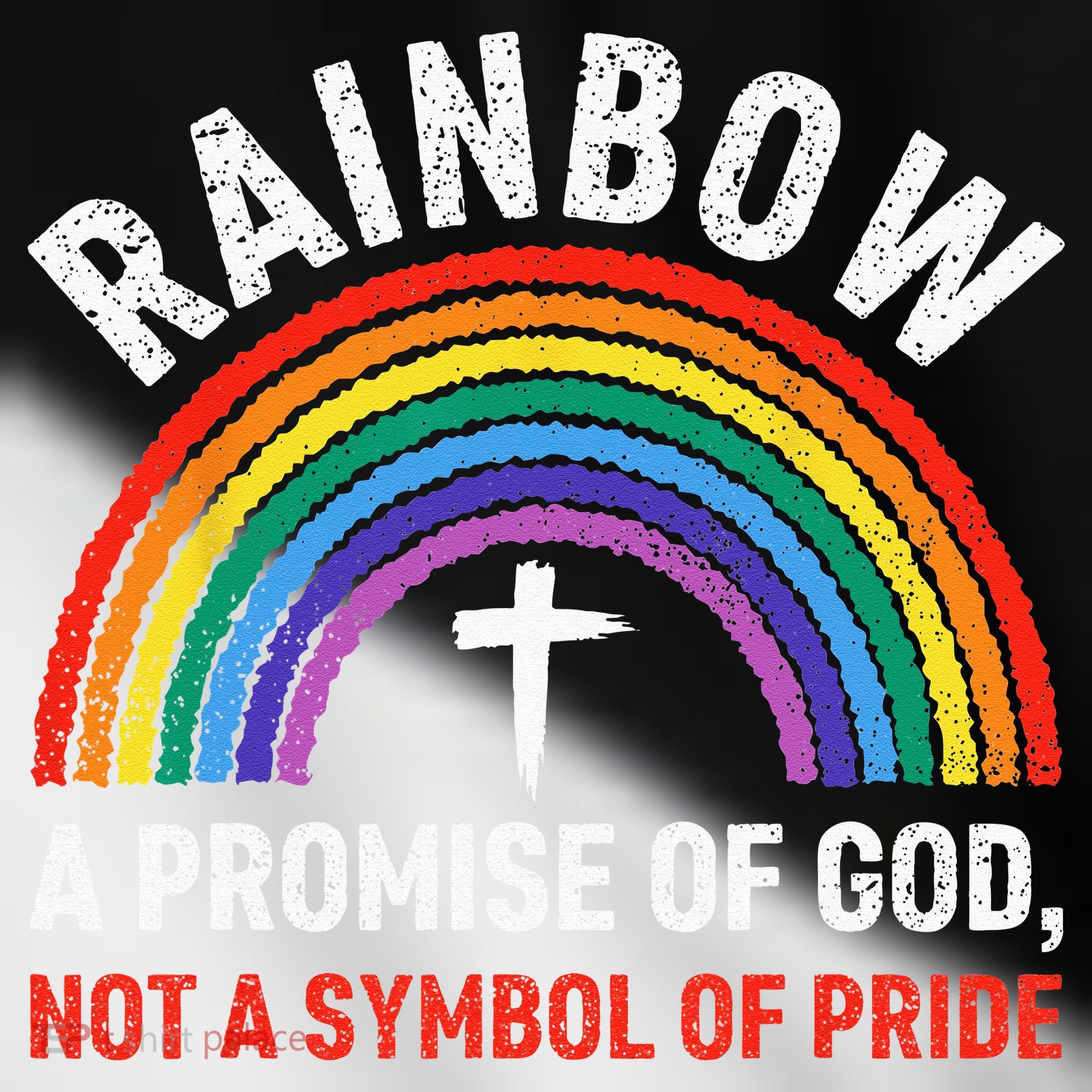 Rainbow A Promise Of God Not A Symbol Of Pride Toddler Fine Jersey T-Shirt