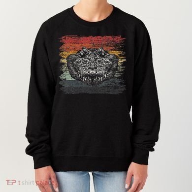 Retro Alligator Reptile Gift Gator Crocodile Women's Sweatshirt