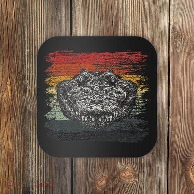 Retro Alligator Reptile Gift Gator Crocodile Coaster