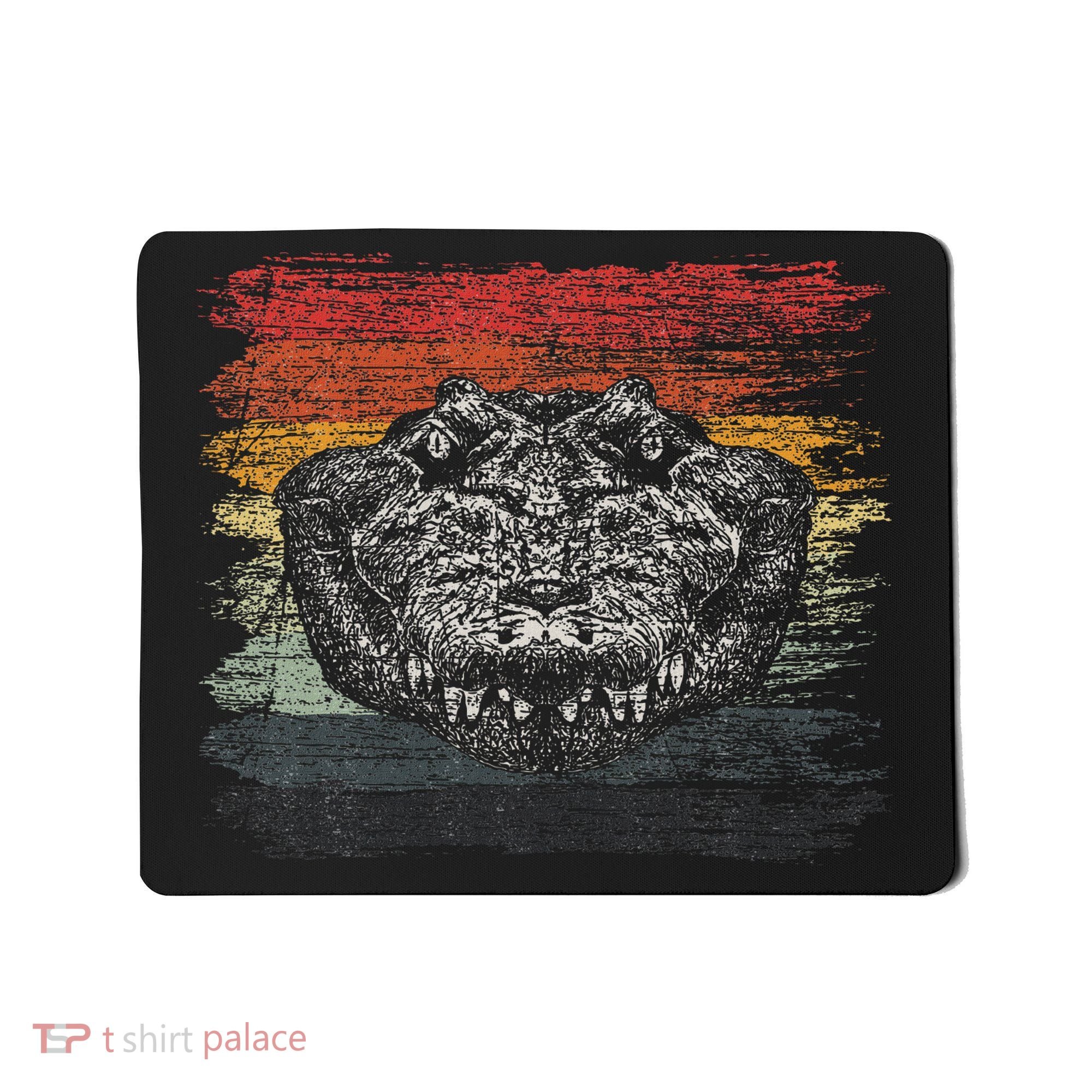 Retro Alligator Reptile Gift Gator Crocodile Mousepad