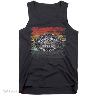 Retro Alligator Reptile Gift Gator Crocodile Tank Top