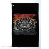 Retro Alligator Reptile Gift Gator Crocodile Golf Towel thumb 0
