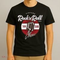 Rock And Roll Sock Hop Dance Retro 1950s Party Vintage Retro T-Shirt thumb 3