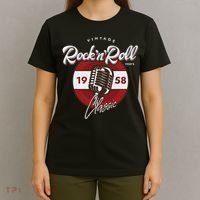 Rock And Roll Sock Hop Dance Retro 1950s Party Vintage Retro T-Shirt thumb 4
