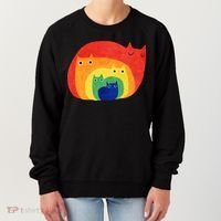 Rainbow Art Retro Cats Women's Sweatshirt thumb 0