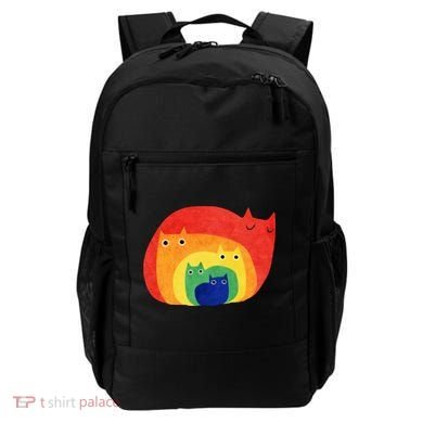 Rainbow Art Retro Cats Backpack