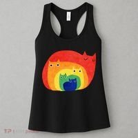 Rainbow Art Retro Cats Women's Tank Top thumb 3
