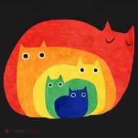 Rainbow Art Retro Cats Tank Top thumb 6
