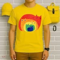 Rainbow Art Retro Cats T-Shirt thumb 6