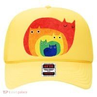 Rainbow Art Retro Cats Hat thumb 0