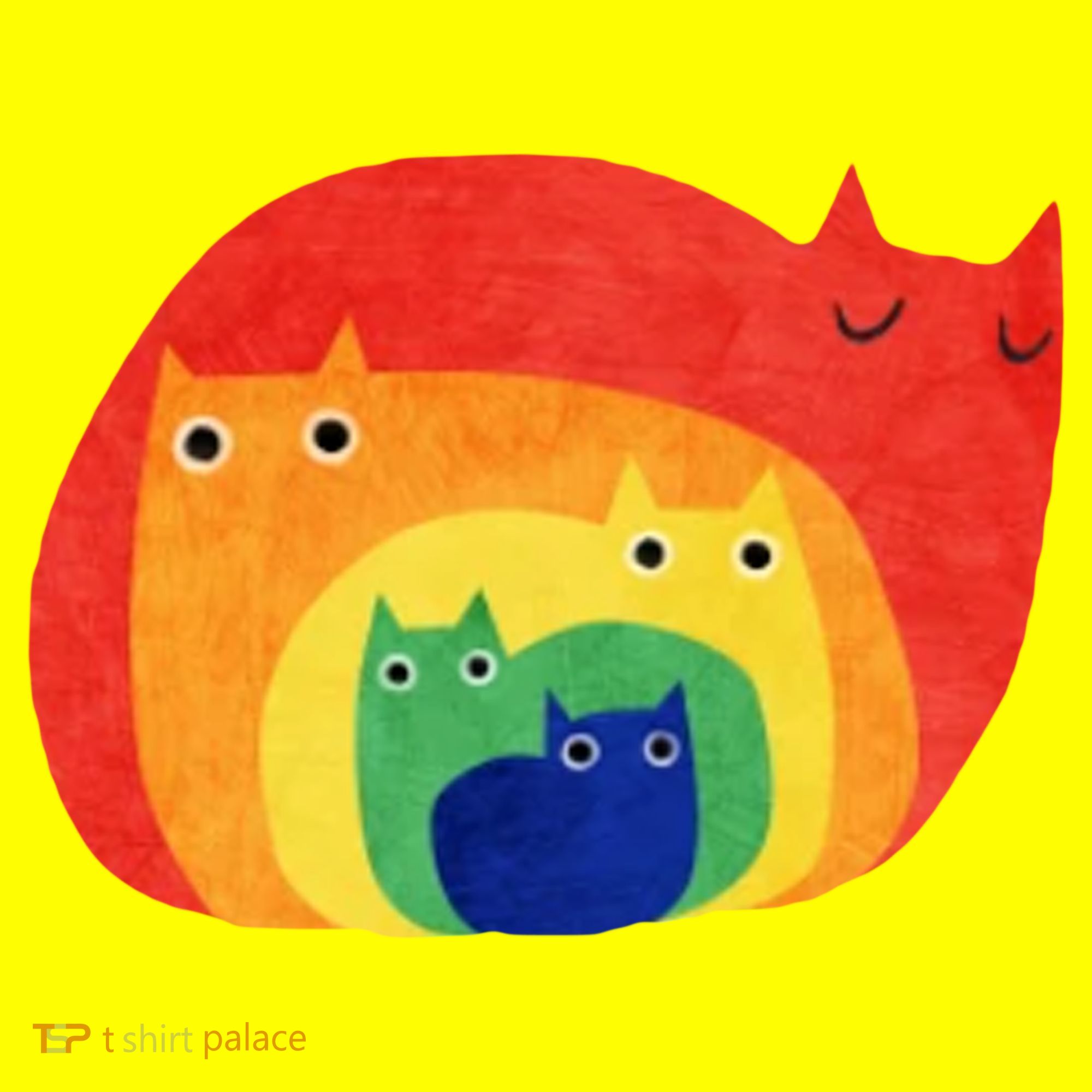 Rainbow Art Retro Cats Toddler T-Shirt