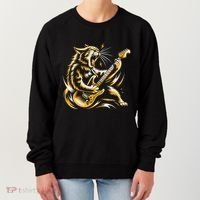 Rock And Roll Cat Electric Guitar Women's Sweatshirt thumb 0