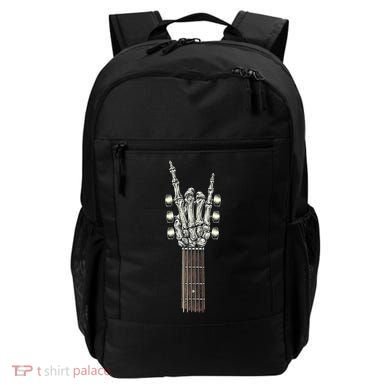 Rock And Roll Guitar Skeleton Hand Backpack