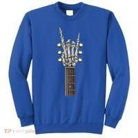 Rock And Roll Guitar Skeleton Hand Sweatshirt thumb 0