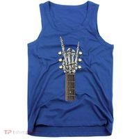Rock And Roll Guitar Skeleton Hand Tank Top thumb 0
