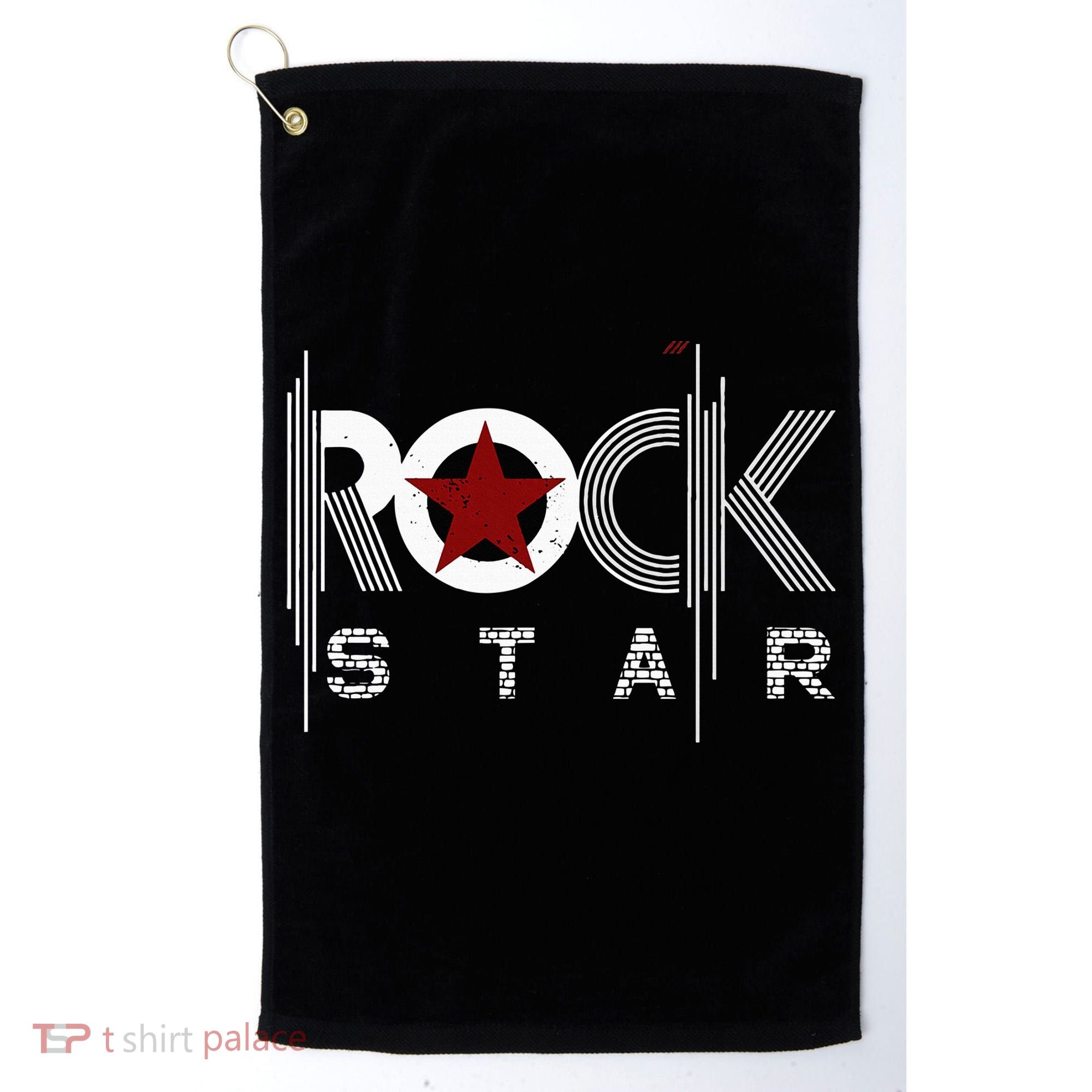 Rock And Roll Star Golf Towel