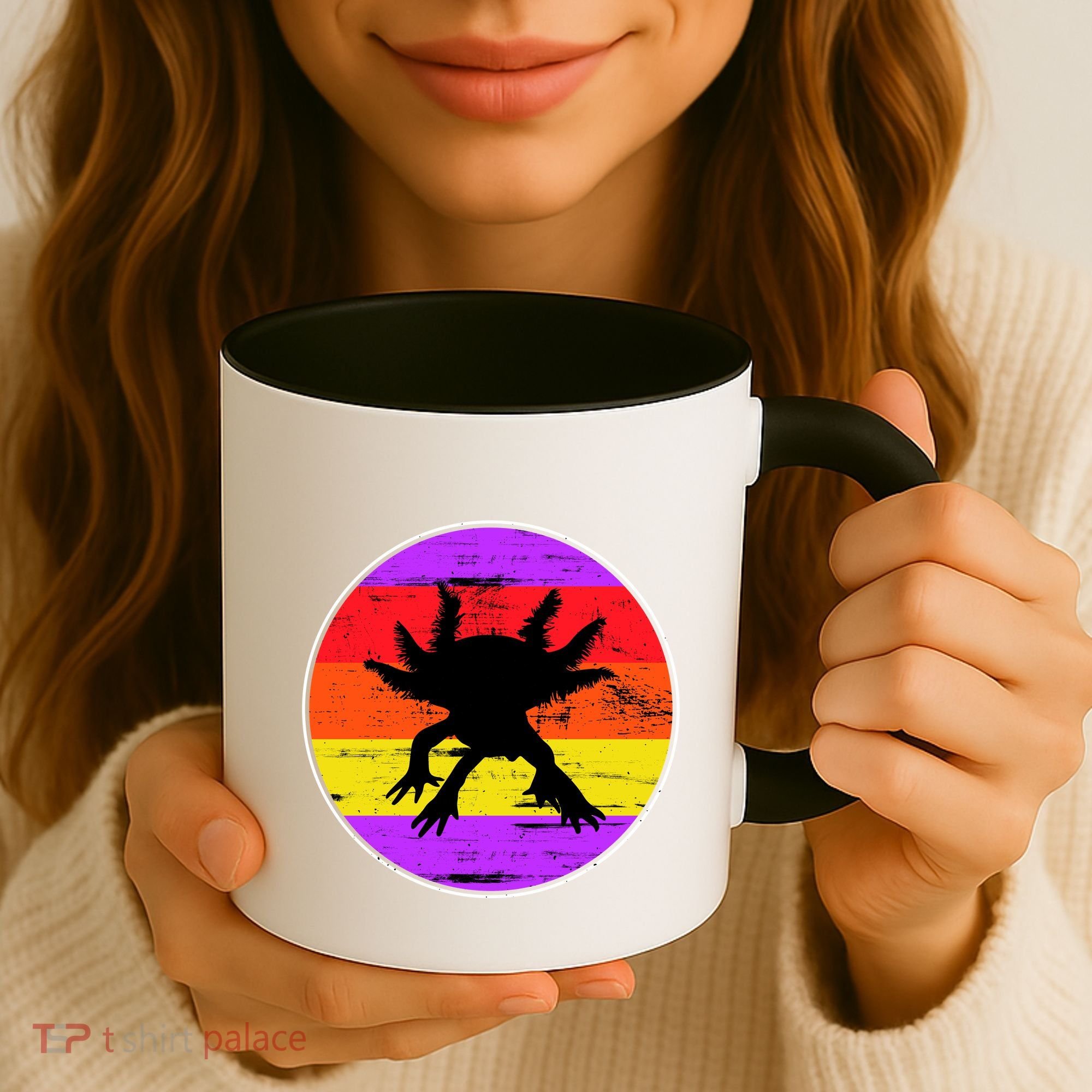 Retro Axolotl Coffee Mug
