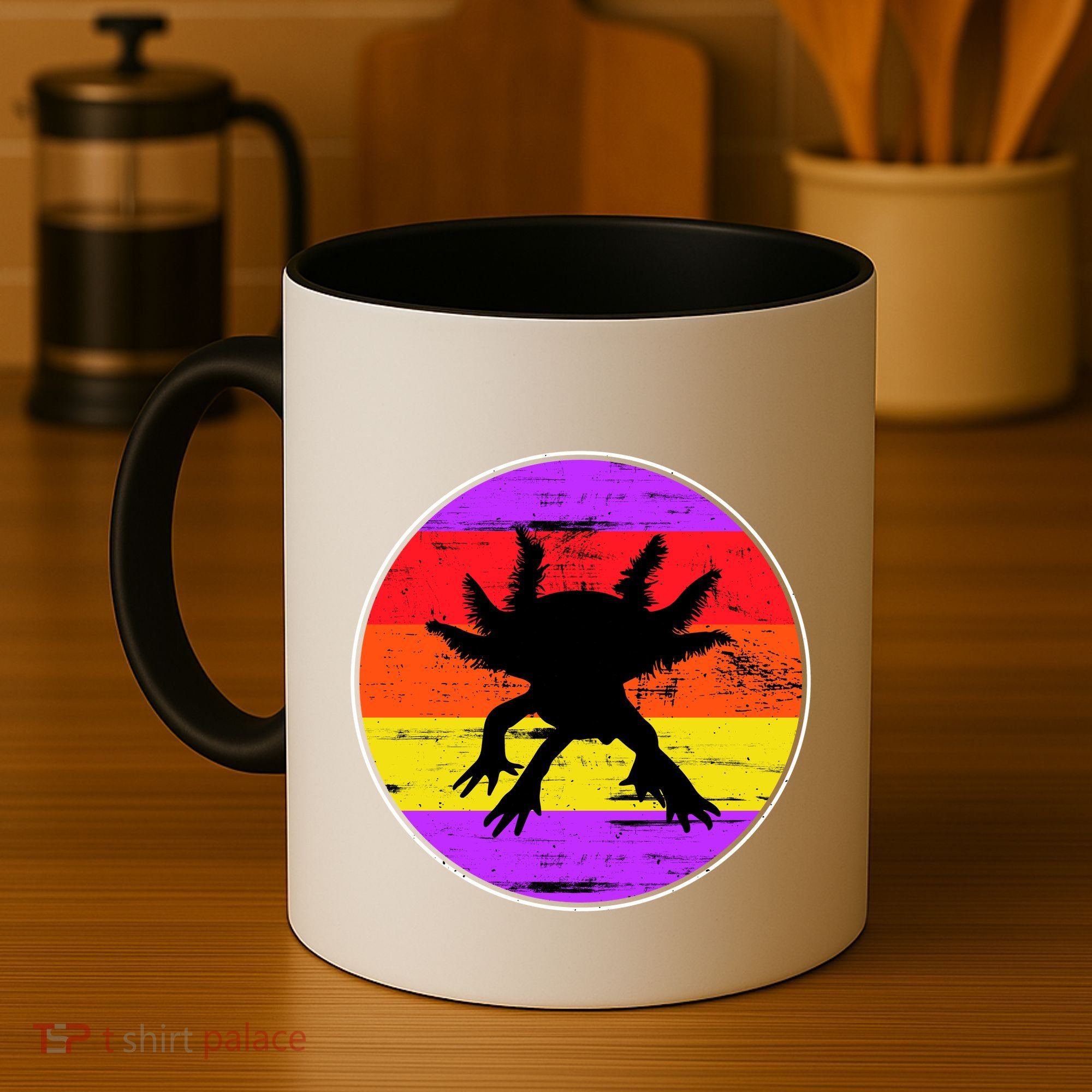 Retro Axolotl Coffee Mug