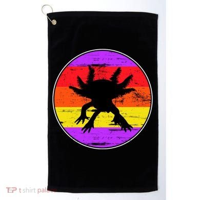 Retro Axolotl Golf Towel