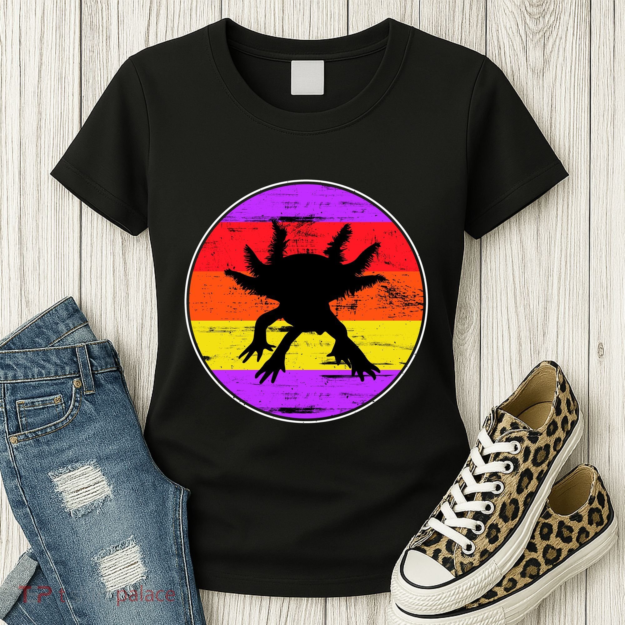 Retro Axolotl Women's T-Shirt
